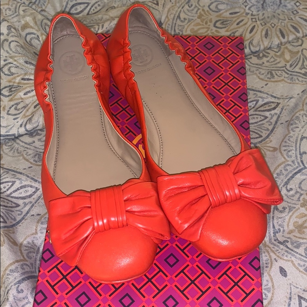 Tory Burch divine bow driver ballet flat